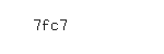 Captcha: 7fc7